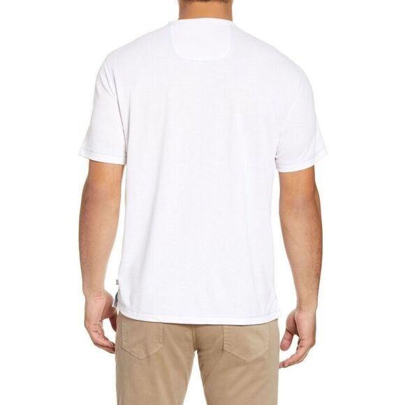 ✨Tommy Bahama Tropicool Paradise V-Neck Sz XL White T-Shirt✨ - Picture 2 of 9